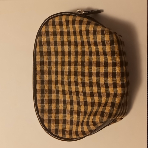Longaberger Small Khaki & Black Checkered Coin Makeup bag - Picture 7 of 7